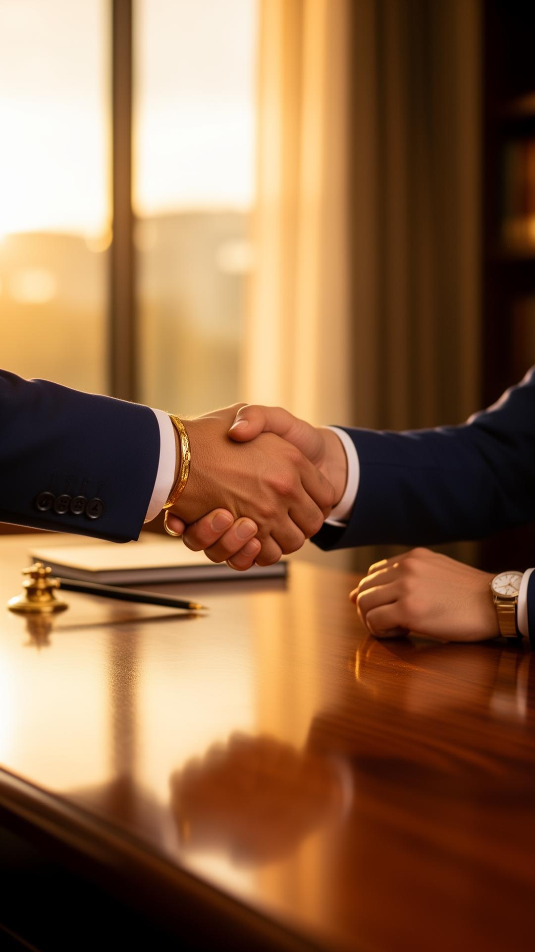 Professional handshake — trusted private lending